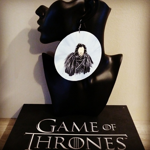 "Jon Snow" Earrings - Picture 1 of 8